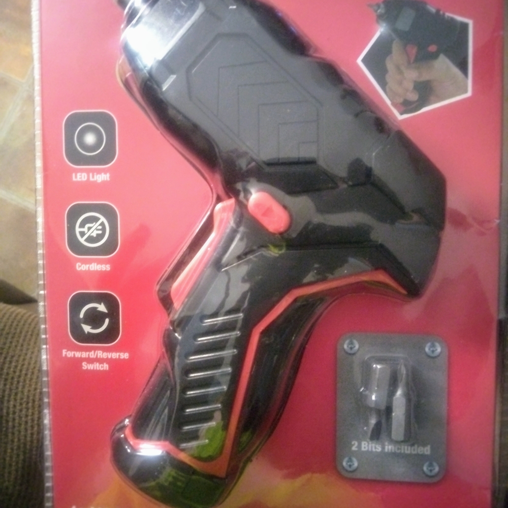 Cordless Black and Red Electric Screwdriver!!Ligbt duty Jobs ✅